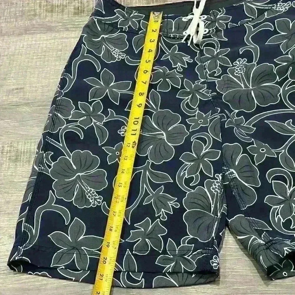 Vintage Y2K Hurley International Boardshorts Swim Trunk Shorts Floral Mens SZ 33 - Picture 9 of 13